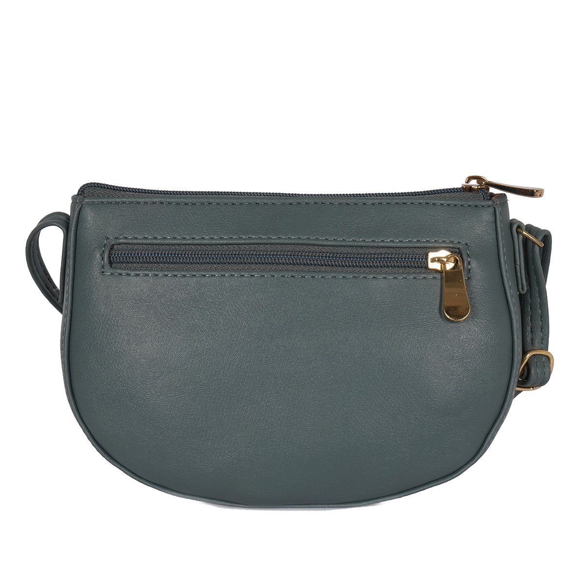 Women's Curb Blue Large Saddle Bag