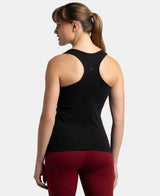 Women's Black Pure Cotton Tank