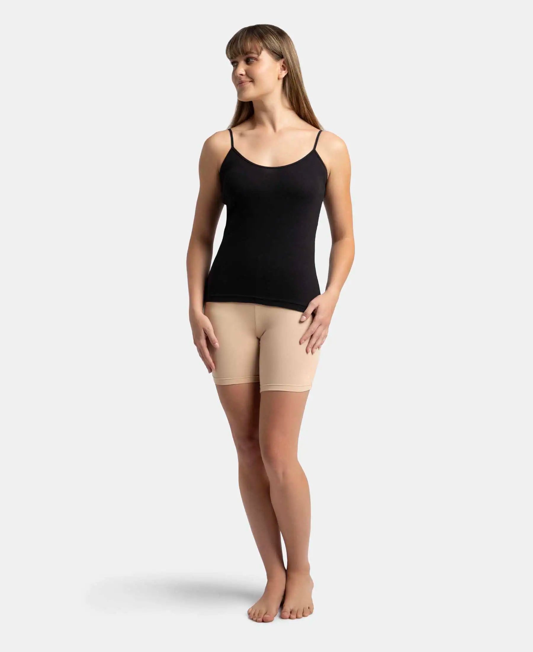 Women's Black Pure Cotton Camisole