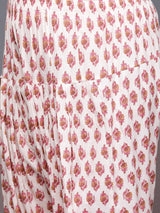 Women Pink Daily  Printed  Three-Quarter Sleeves Kurta Sets