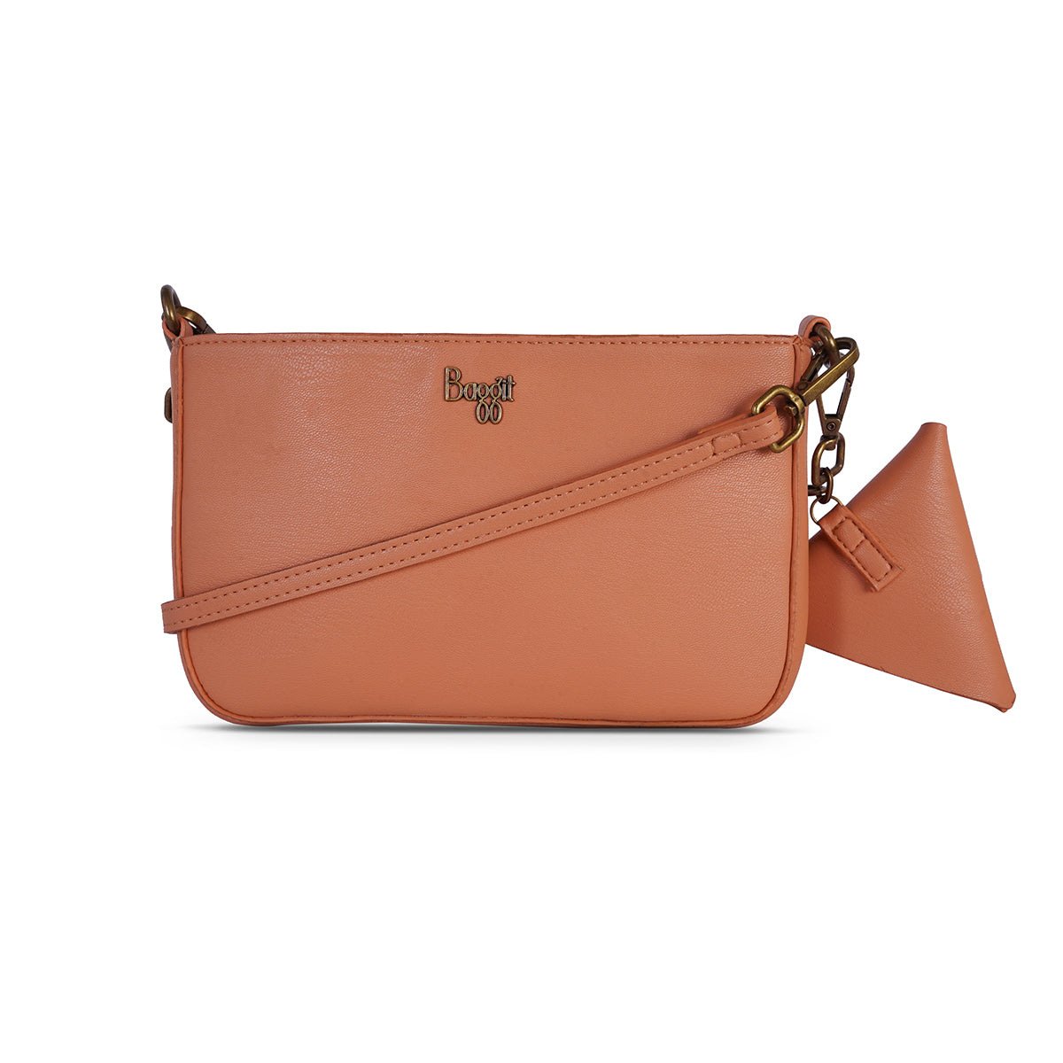 Women's Marazo Peach Large Satchel Bag