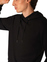 Men's Black Casual Regular Fit Solid Full Sleeves Hoodie