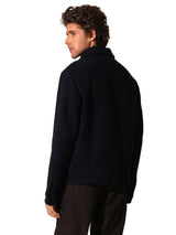 Men's Blue Casual Regular Fit Solid Full Sleeves Jacket