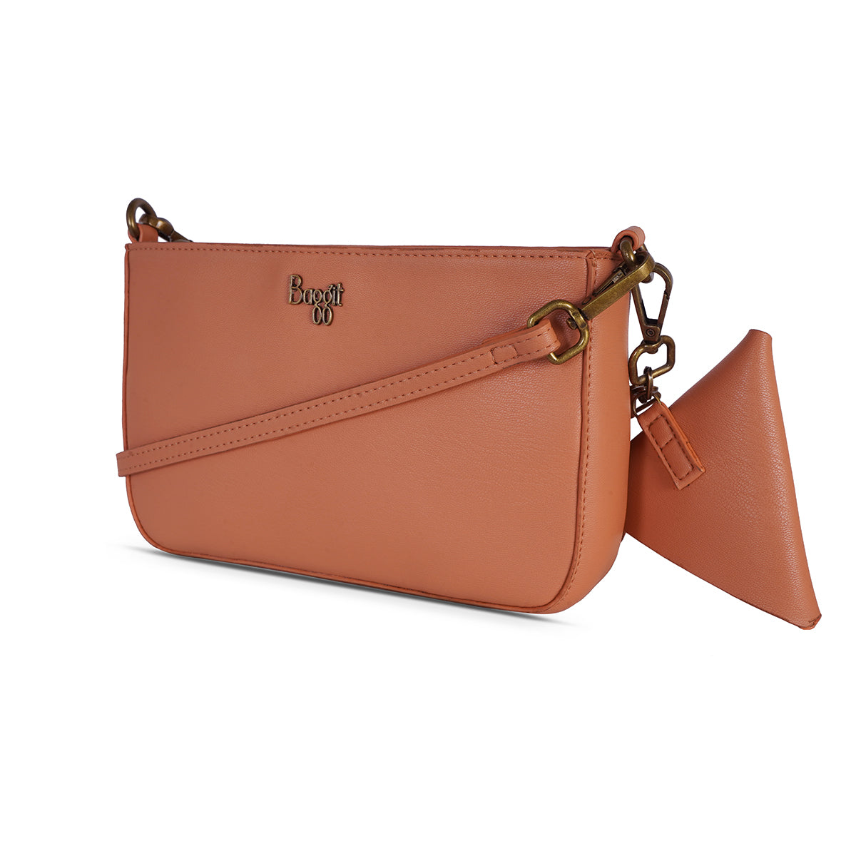 Women's Marazo Peach Large Satchel Bag