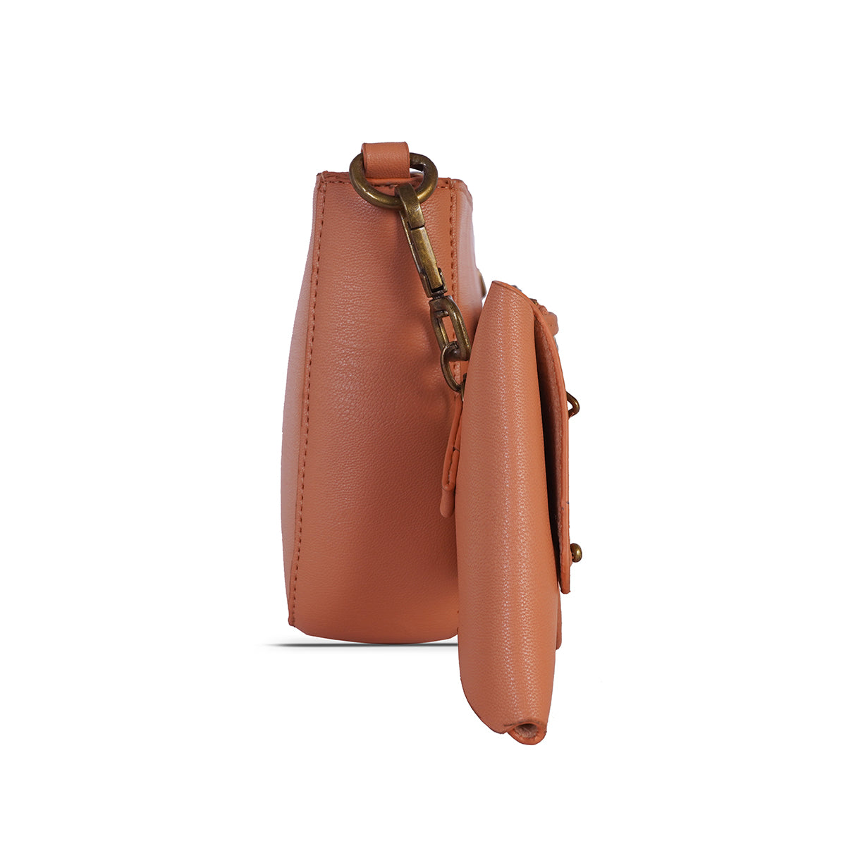 Women's Marazo Peach Large Satchel Bag