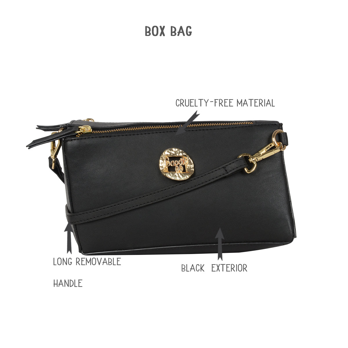 Women's Veny Black Small Satchel Bag