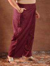 Women Red Daily  Solid Three-Quarter Sleeves Kurta Sets