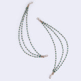 Women's Traditional Modish 3 String Long Chain Gold Plated Ear-Chain(Kaanchain) - Set of 2