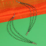 Women's Traditional Modish 3 String Long Chain Gold Plated Ear-Chain(Kaanchain) - Set of 2