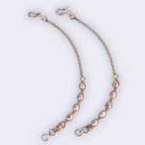 Women's Incredible Oval Shape Gold Plated Ear-Chain(Kaan Chain)