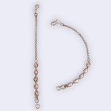 Women's Incredible Oval Shape Gold Plated Ear-Chain(Kaan Chain)