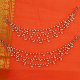 Women's Inspired Pearl 3 String Gold Plated Ear-Chain(Kaan Chain)