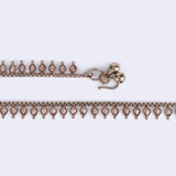 Women's Traditional Incredible Oval Shape Gold Plated Anklet(Payal) - Set of 2
