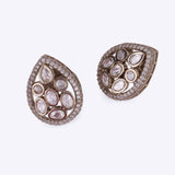 Women's and Girls Youthful Oval Shape Gold Plated Drop Earring