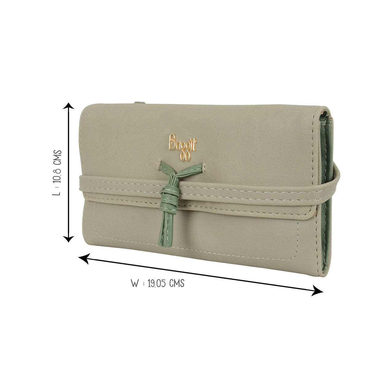 Women's Grasswhopper Green Large Harmonium Wallet