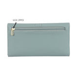Women's Green Large 3 Fold Wallet
