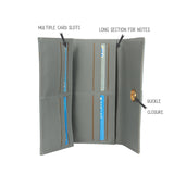 Women's Green Large 3 Fold Wallet