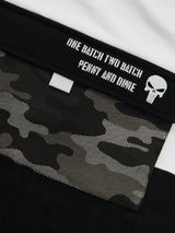 Men's Black Casual Printed Oversized Fit Half Sleeves Tshirt