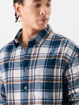 Men's Blue Casual Checkered Regular Fit Full Sleeves Shirt