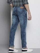 Men's Slim Fit Solid Mid Rise Stretchable Jeans