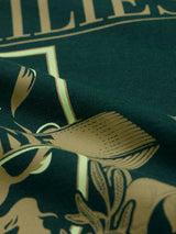 Men's Green Casual Printed Regular Fit Half Sleeves Tshirt