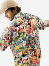 Men's Multicolor Casual Printed Regular Fit Half Sleeves Shirt