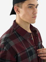 Men's Red Casual Checkered Regular Fit Full Sleeves Shirt