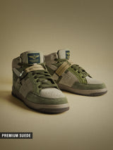 Men's Green Casual Colourblock Sneakers
