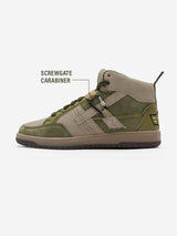 Men's Green Casual Colourblock Sneakers