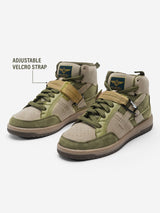 Men's Green Casual Colourblock Sneakers