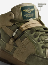 Men's Green Casual Colourblock Sneakers