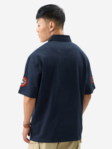 Men's Navy Casual  Half Sleeves Polo Tshirt