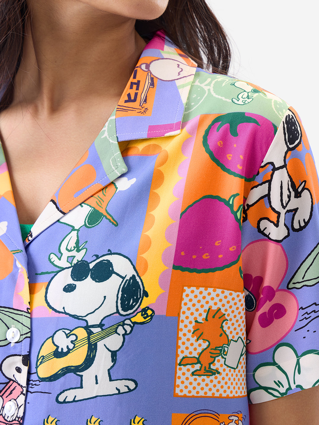 Women's Multicolor Casual Regular Fit Printed Half Sleeves Shirt