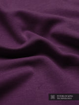 Men's Purple Casual Solid Regular Fit Half Sleeves Tshirt