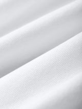 Women's White Casual Oversized Fit Solid Half Sleeves Tshirt
