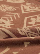 Men's Brown Casual Printed Oversized Fit Half Sleeves Tshirt