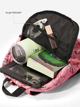 Women's Pink Polyester Backpack
