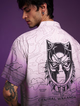 Men's Yellow Casual Printed Oversized Fit Half Sleeves Shirt