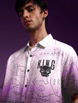 Men's Yellow Casual Printed Oversized Fit Half Sleeves Shirt