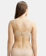 Women's Beige Cotton Stretch Bra