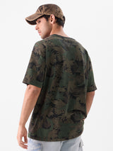 Men's Multicolor Casual Graphic Half Sleeves Tshirt