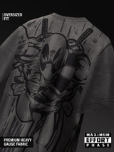 Men's Grey Casual Graphic Half Sleeves Tshirt