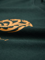 Men's Green Casual Graphic Half Sleeves Tshirt