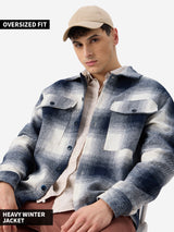 Men's Multicolor Casual Checked Full Sleeves Shacket
