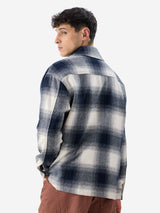 Men's Multicolor Casual Checked Full Sleeves Shacket
