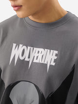 Men's Grey Casual Printed Oversized Fit Half Sleeves Tshirt