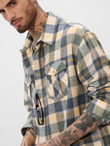 Men's Multicolor Casual Checkered Regular Fit Full Sleeves Shirt
