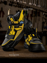 Men's Yellow Casual Colourblock Sneakers