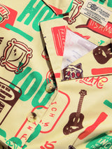 Women's Yellow Casual Graphic Half Sleeves Playsuit