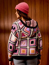 Women's Multicolor Casual Oversized Fit Printed Full Sleeves Jacket